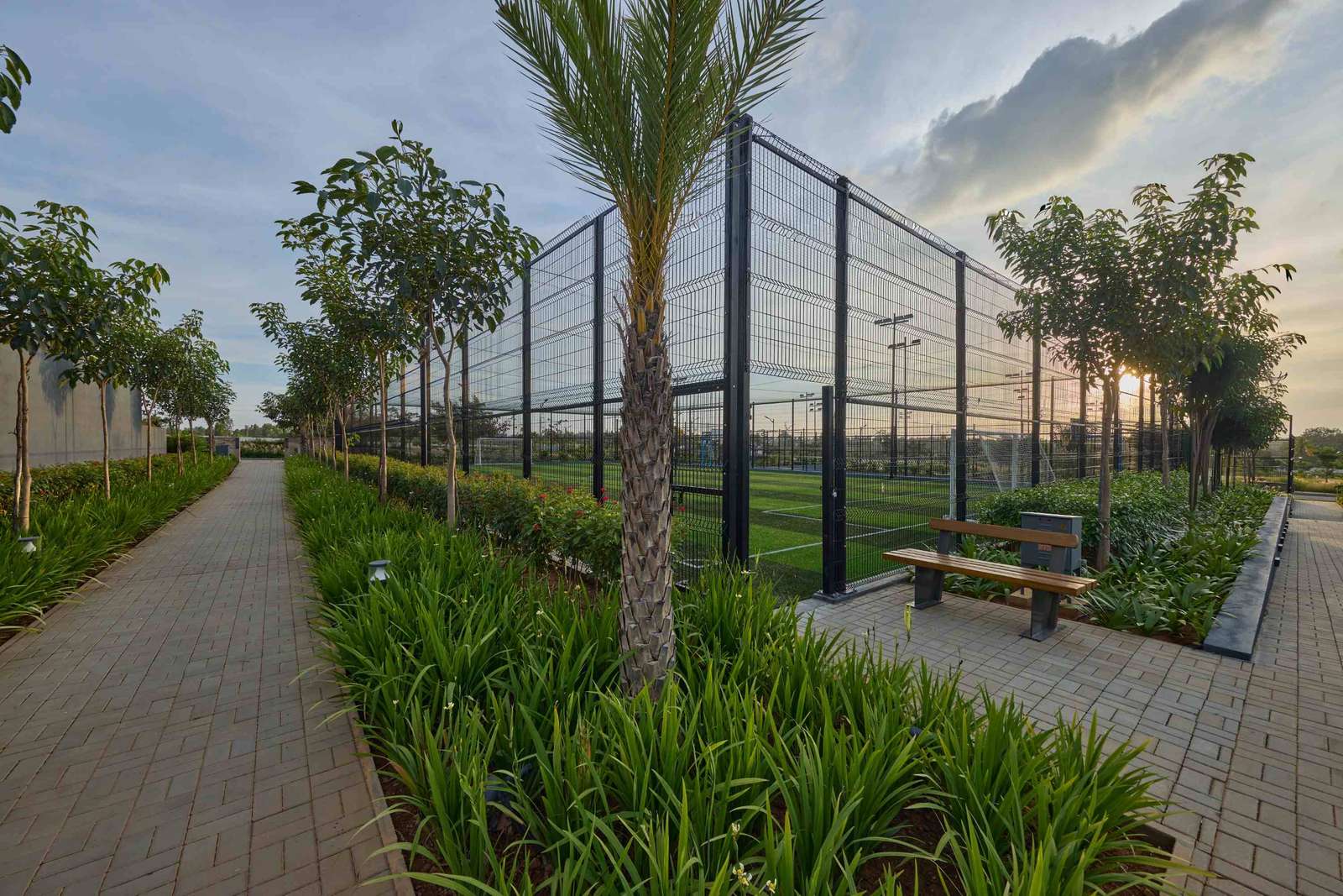 Landscaped Walkway